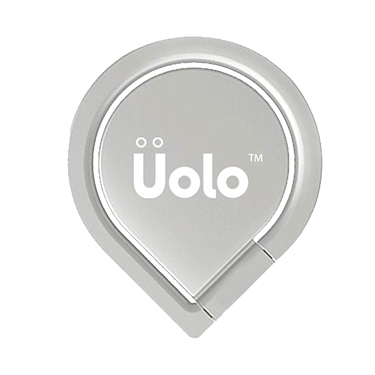 Uolo Ring Smartphone Holder & Kickstand, Silver